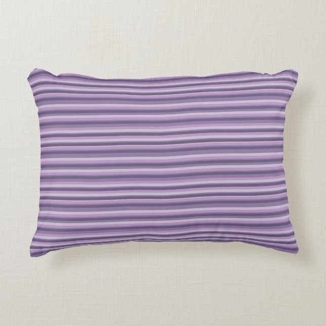 Cojín Decorativo Purple stripes (Anverso)
