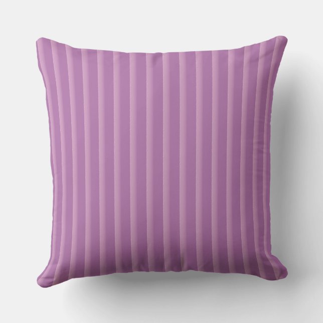 Cojín Decorativo purple strips throw pillow (Reverso )