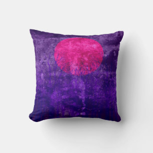 Cojín Decorativo Purple Sunset   Pintura abstracta 2