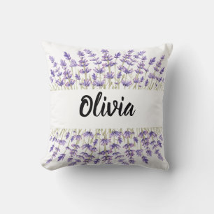 Cojín Decorativo Purple vintage cottagecore flowers