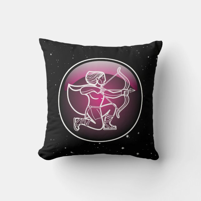 Cojín Decorativo Purple Zodiac Sagittarius (Anverso)