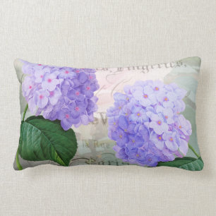 Cojín decorativo púrpura del Lumbar del Hydrangea