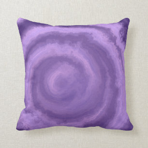 Cojín decorativo púrpura del remolino