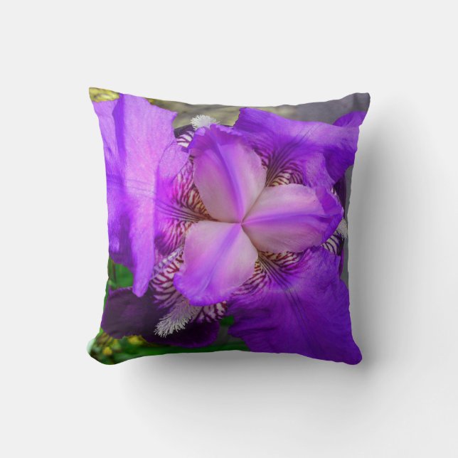 Cojín Decorativo Púrpura Iris Pillow (Anverso)