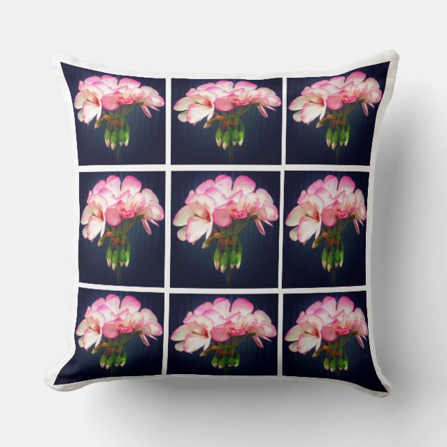 Cojín Decorativo Púrpura rosa Bonito (Anverso)
