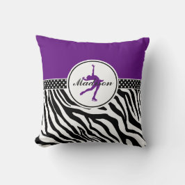 Cojín Decorativo Púrpura su conocido patinaje artístico el