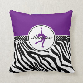 Cojín Decorativo Púrpura su conocido patinaje artístico el