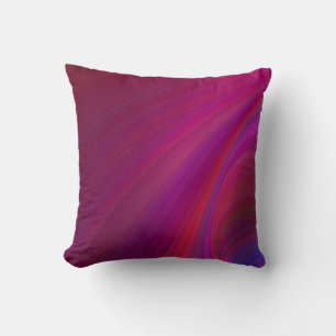 Cojín decorativo púrpura único con fondo liso