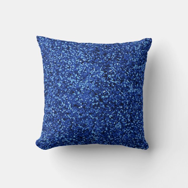 Cojín decorativo Purpurina azul (Anverso)