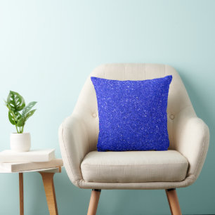 Cojín Decorativo Purpurina azul brillante