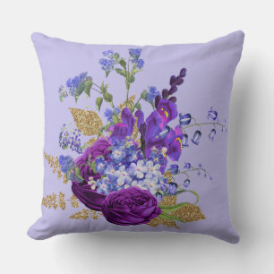 Cojín Decorativo Purpurina de imagen Purple Peacock