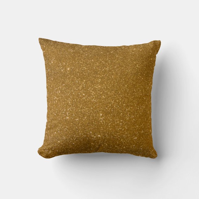 Cojín Decorativo Purpurina de oro (Anverso)