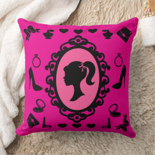 Cojín Decorativo Purpurina Doll Birthday Pink Glam Fashion