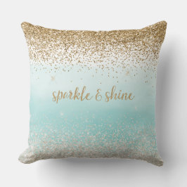 Cojín Decorativo Purpurina Glitzy Ombre Gold Girona