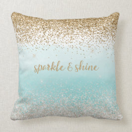 Cojín Decorativo Purpurina Glitzy Ombre Gold Girona