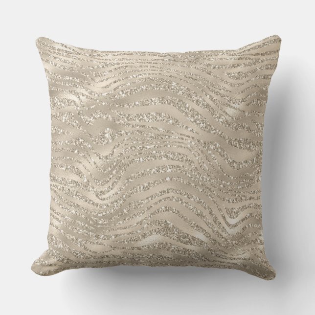 Cojín Decorativo Purpurina Gold Reversible Lujo Pillow (Anverso)