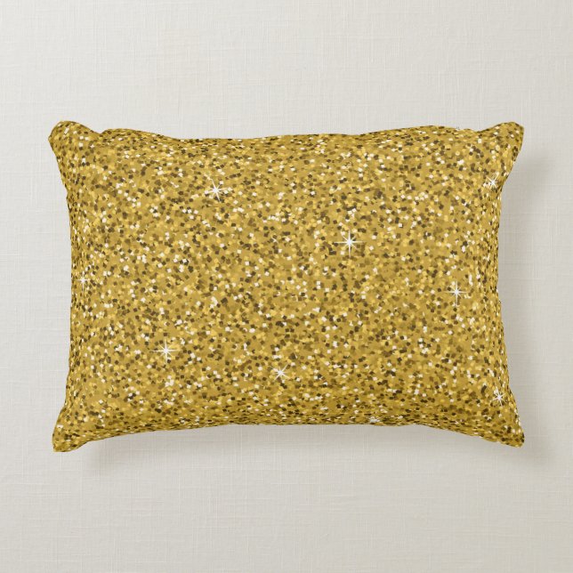Cojín Decorativo Purpurina Gold Sparkle (Anverso)