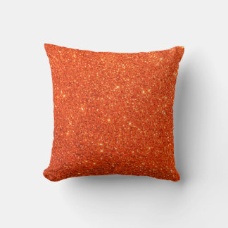 Cojín decorativo Purpurina naranja