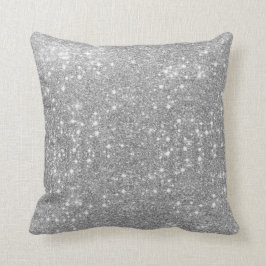 Cojín Decorativo Purpurina plateado Sparkle Metalizado Aspecto metá