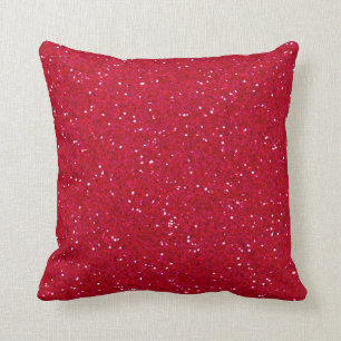 Cojín Decorativo Purpurina rojo del lápiz labial