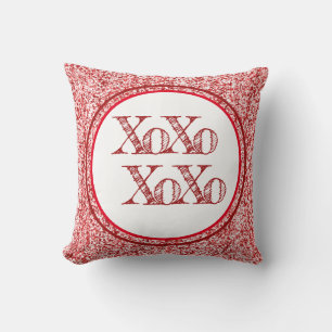 Cojín Decorativo Purpurina rojo XOXO