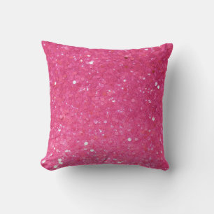 Cojín Decorativo Purpurina rosa brillante