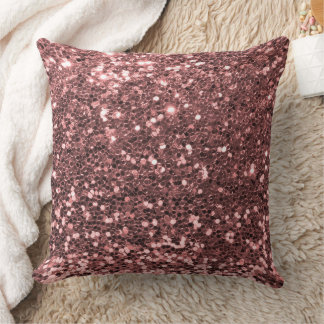 Cojín decorativo Purpurina Rubor Pink Faux Sequin