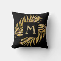 Purpurina Tropical Oro Palm Tree Fronds Decoración