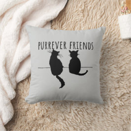 Cojín Decorativo Purrever Friends Cute Cat Best Friends