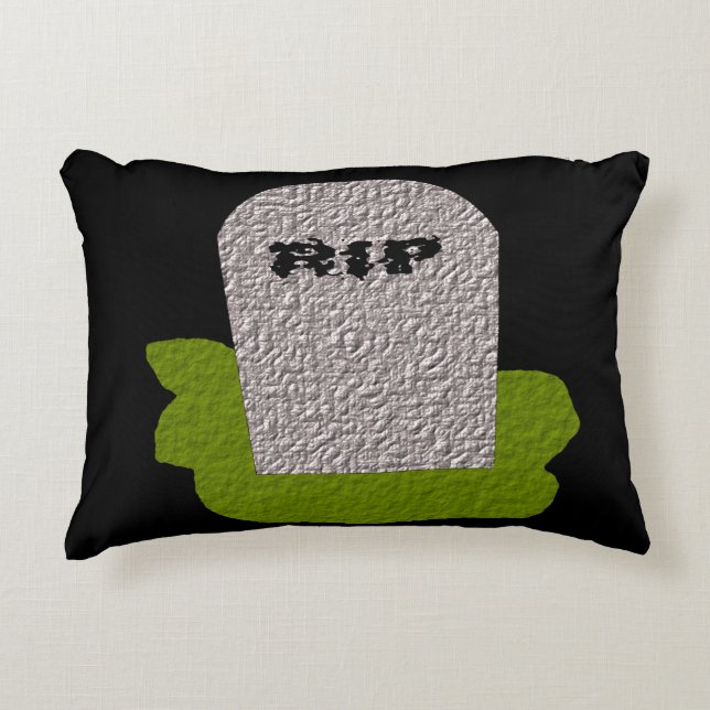 Cojín Decorativo QEPD Pillow Tombstone (Anverso)