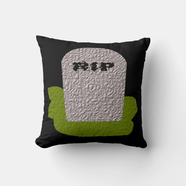 Cojín Decorativo QEPD Pillow Tombstone (Anverso)