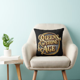 Cojín Decorativo QOTSA Diseño Negro