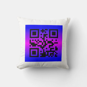 Cojín Decorativo QR Code® dice: ES TWINS