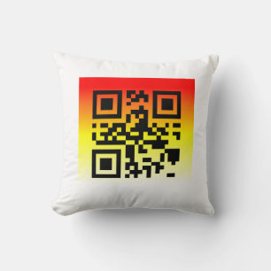 Cojín Decorativo QR Code® dice: FELICITACIONES