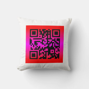 Cojín Decorativo QR Code® dice: FELIZ DÍA DE LA MADRE