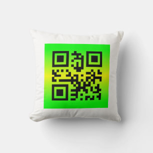 Cojín Decorativo QR Code® dice: GRACIAS
