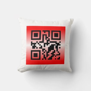 Cojín Decorativo QR Code® dice: TE AMO