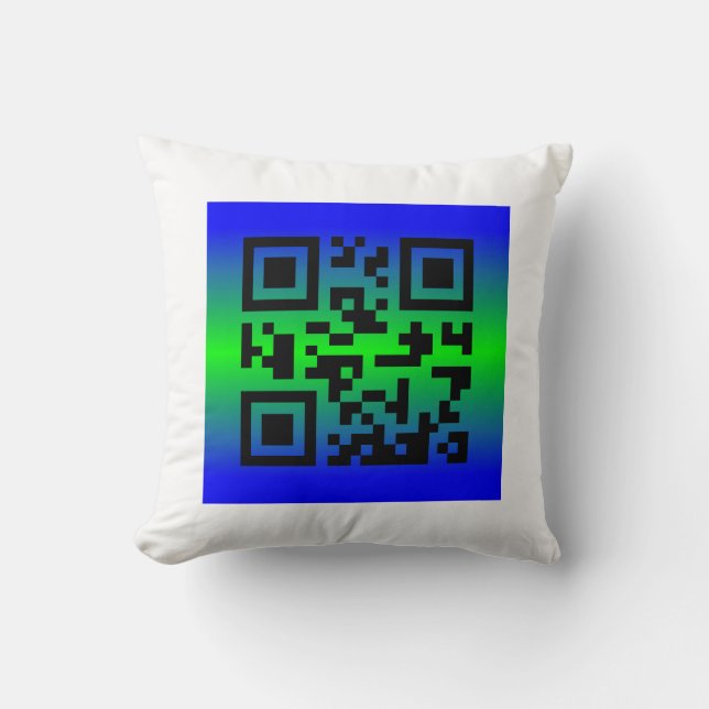 Cojín Decorativo QR Code® dice: TIENE UNA GRAN SEMANA (Anverso)