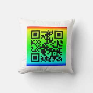 Cojín Decorativo QR Code® dice: TODO ESTARÁ BIEN