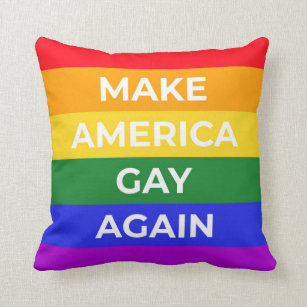 Cojín Decorativo Que Estados Unidos vuelva a ser gay