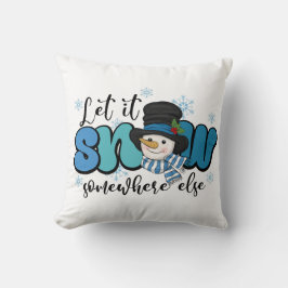 Cojín Decorativo Que nieve en otro lugar