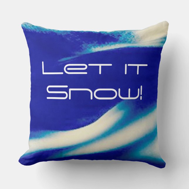 Cojín Decorativo Que nieve Pillow (Anverso)