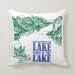 Cojín Decorativo Qué sucede en las estancias del lago en la