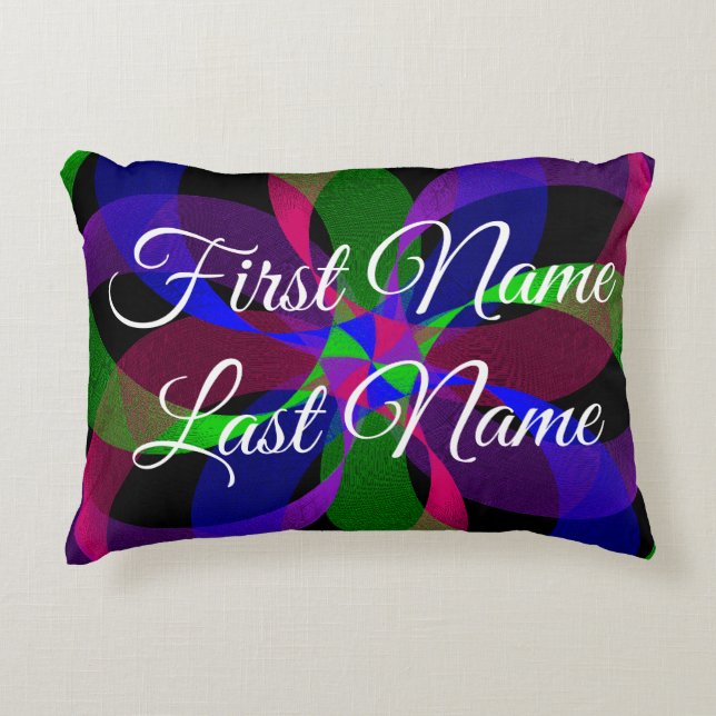 Cojín Decorativo Qué sucede si el almohadillado del acento geométri (Anverso)