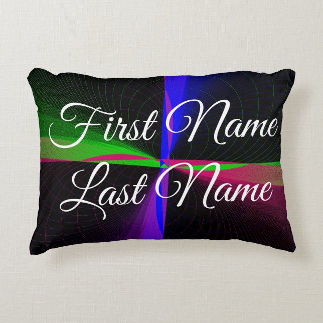 Cojín Decorativo Qué sucede si el almohadón de acento geométrico de (Anverso)