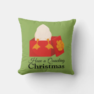 Cojín Decorativo Que tengan Navidades de Quacking un pato lindo en