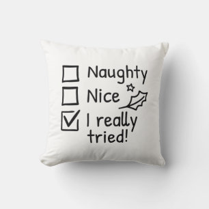 Cojín Decorativo Qué travieso que intenté realmente