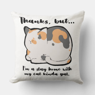 Cojín Decorativo Quédate En Casa Con Mi Gato Gal