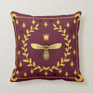 Cojín Decorativo Queen Bee reversible y personalizado
