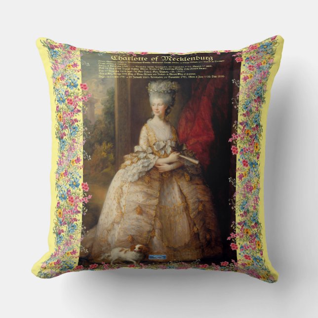 Cojín decorativo (Queen Charlotte D) RFPMDesigns © (Anverso)